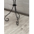 stolik metalowy LAWA blat sosnowy  szer 55 cm ręcznie malowany wys 76 cm